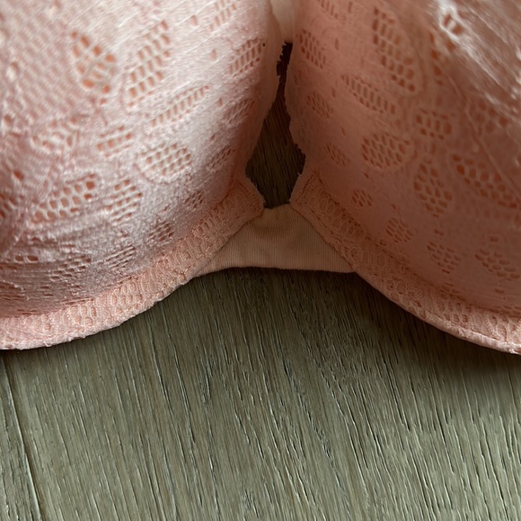 Victorias secret peach lace push up bra size 32dd nwt - Picture 3 of 10
